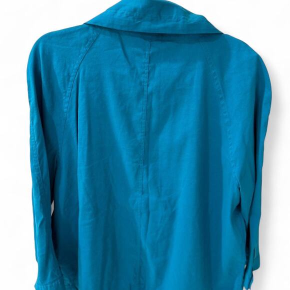 Turquoise vintage ellen tracy zip up - Picture 4 of 4